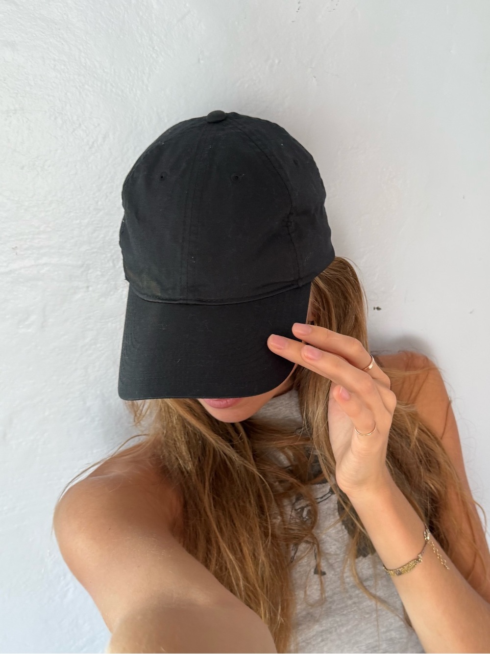 Nike Black Golf Cap with Curved Brim